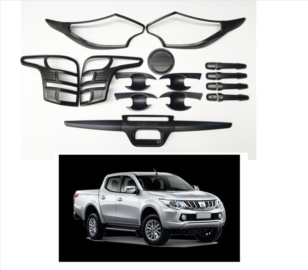 Mitsubishi l200 dış kaplama seti siyah set full 2014 / 2016