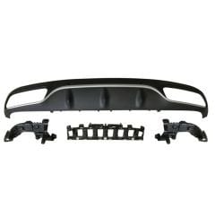 Mercedes W205 coupe c63 arka tampon difüzör ve egzoz ucu amg 2016+