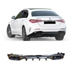 Mercedes W206 c63 amg arka tampon difüzör ve egzoz ucu amg 2021