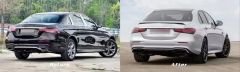 Mercedes w213 e63 arka tampon difüzör ve egzoz ucu seti amg 2021+