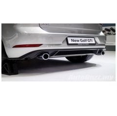 Vw golf 7.5 gti arka tampon difüzör çift çıkış 2017 / 2020