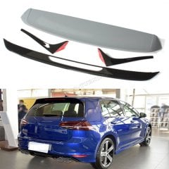 Vw golf 7 7,5 bagaj üstü spoiler 4 parça R20 model siyah boyalı