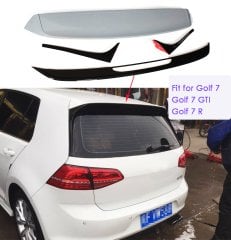 Vw golf 7 7,5 bagaj üstü spoiler 4 parça R20 model siyah boyalı