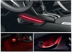 Honda civic fc5 uyumlu aydınlatma paketi kırmızı 2016+