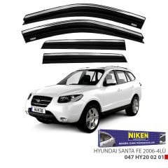 Hyundai santafe cam rüzgarlığı kromlu niken 2006+