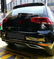 Vw golf 7 arka tampon difüzörü pianoblack 2013 / 2017