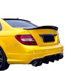Mercedes w204 psm bagaj üstü spoiler siyah boyalı 2007 / 2013