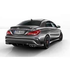 Mercedes cla bagaj üstü spoiler w117 pianoblack boyalı