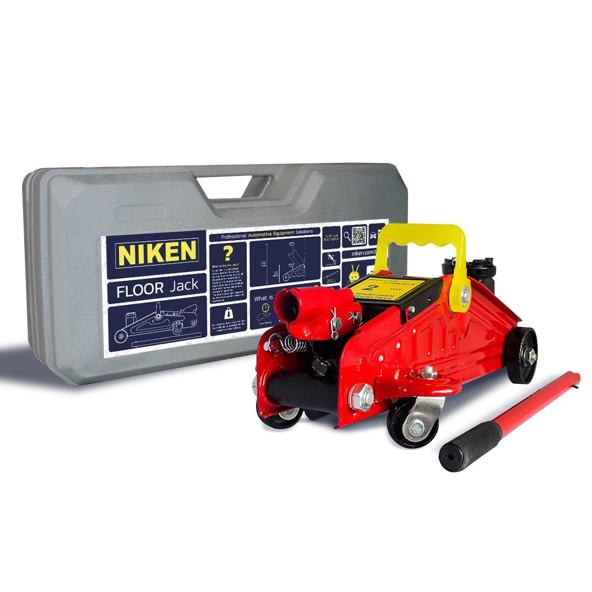 Arabalı kriko araç kaldırma krikosu hidrolik 2 ton plastik çantalı