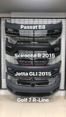 Vw passat b8 rline ön tampon ve panjur seti 2014+