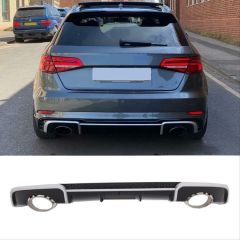 Audi a3 rs3 arka tampon difüzörü 2013 / 2016