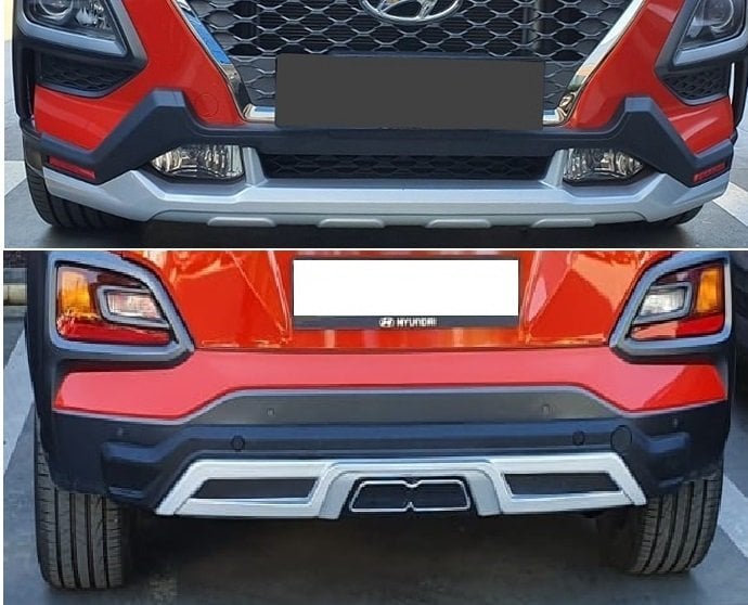 Hyundai kona ön arka tampon koruması difüzör