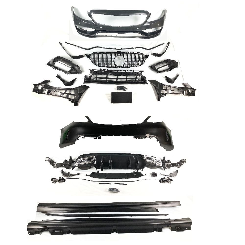 Mercedes w205 c63 body kit tampon seti komple 2019+ facelift