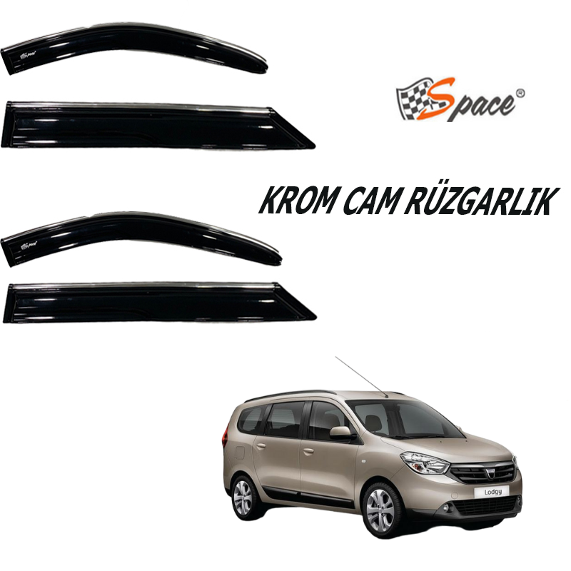 Dacia Lodgy Krom cam rüzgarlığı  2014+ / CARU405