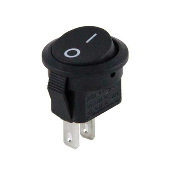MİNİ ANAHTAR UNIVERSAL BUTON YUVARLAK IŞIKSIZ (10'LU PAKET)