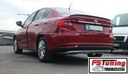 Fiat egea difüzör seti ön ve arka takım çift çıkış gri