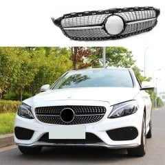 Mercedes w205 diamond amg ön panjur ızgara seti 2014 / 2018 c serisi
