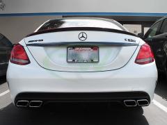 Mercedes W205 c63 arka tampon difüzör ve egzoz ucu standart tampon uyumlu