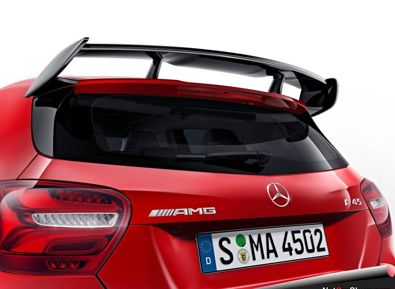 Mercedes w176 a45 amg gt bagaj üstü spoiler siyah boyalı 2012 / 2018