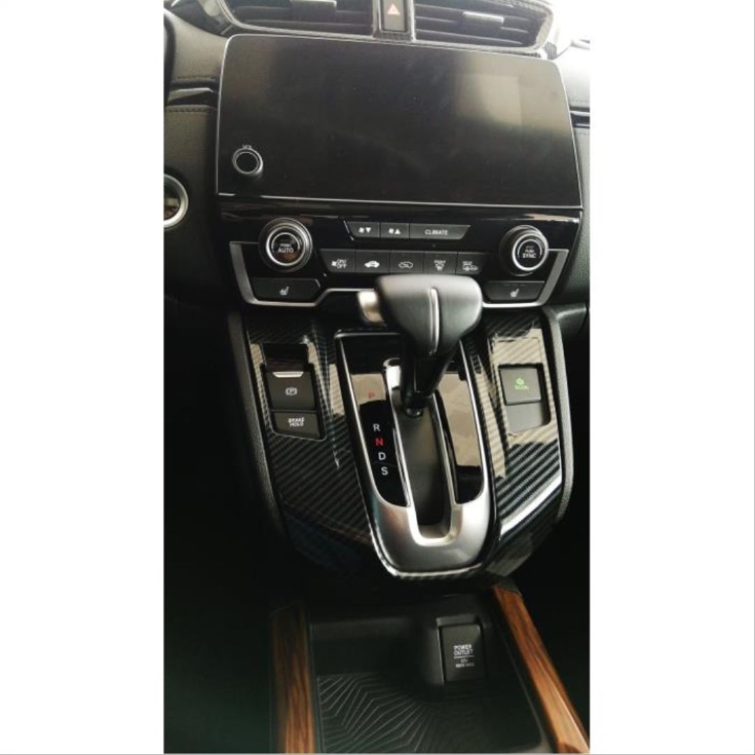 Honda crv uyumlu vites konsol kaplaması karbon 2018+