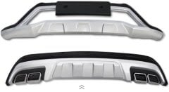 Hyundai tucson ön arka tampon koruması difüzör 2015 / 2017 tüm modeller için