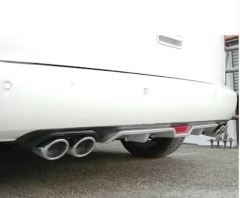 Vw caddy arka tampon difüzörü gri 4 çıkış plastik