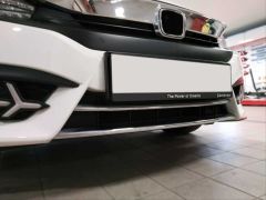 honda civic fc5 uyumlu ön tampon alt nikelajı 2 parça 2016-19