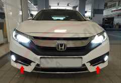 honda civic fc5 uyumlu ön sis orta çıta dizayn b 2016-2020