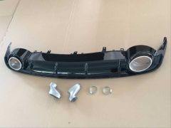 Audi a6 rs6 arka tampon difüzör + egzoz ucu 2015 / 2018