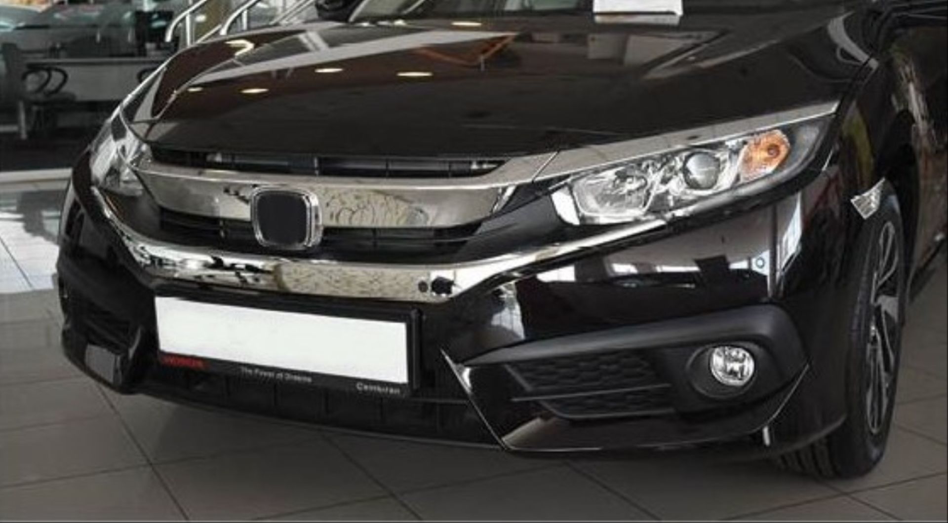 honda civic fc5 uyumlu ön panjur dizayn b 2016-2020