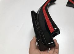 honda civic fc5 uyumlu arka çıkıntılı flap parlak siyah 2016-2020