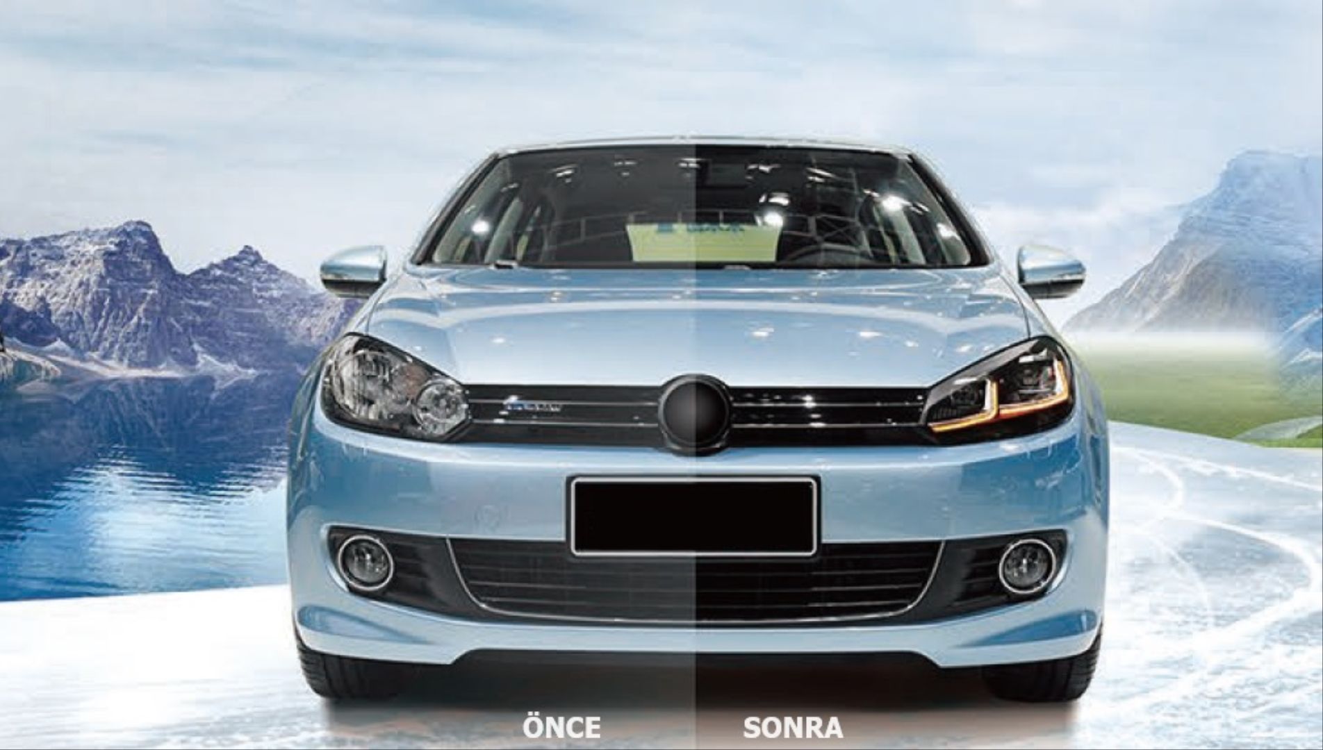 Vw golf 6 ön far lambası full led 7.5 görünüm j led 2009 / 2012