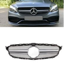 Mercedes w205 c63 ön panjur ızgara seti krom 2014 / 2018 c serisi