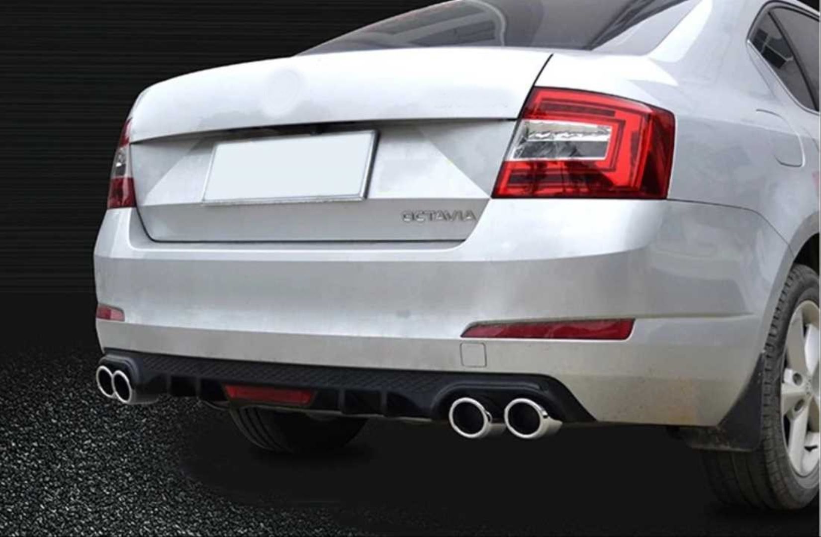 Skoda octavia arka tampon difüzörü 2013 /2017