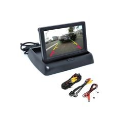 Araç geri görüş kamera ve monitör seti seti kapanabilir 4.3inc