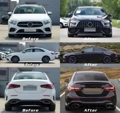 Mercedes w177 hb a45 body kit tampon seti full a serisi 2018+