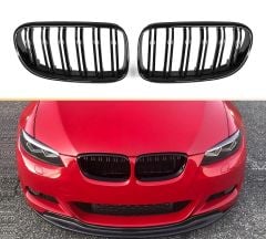 Bmw e92 e93 lci m3 ön böbrek panjur ızgara 2009 / 2013 çift tırnak