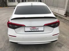 Honda civic aero bagaj üstü spoiler 2021+ için uygundur parlak siyah