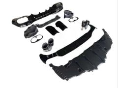 Mercedes w118 cla45 arka difüzör ve siyah egzoz seti 2019+