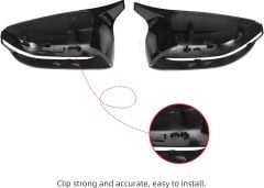 Bmw g20 g22 g26 ayna kapağı piano black m3 model tırnaklı 2019+