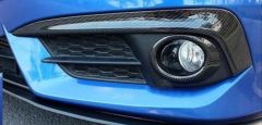 honda civic fc5 uyumlu ön sis kaş halka kaplama karbon 2016-2020