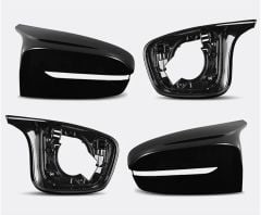 Bmw G30 ayna kapağı piano black m5 model iç dış 2017 / 2024 4 parça