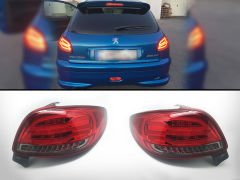 Peugeot 206 stop lambası ledli kırmızı