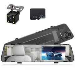 Araç ön ve arka kameralı iç dikiz aynası dvr 4.5 inc ekran kayıtlı aem