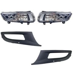 Vw polo 6r sis lambası farı ve sis çerçeve seti 2010 / 2014