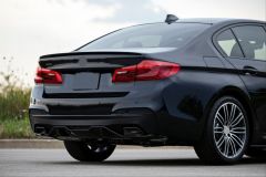 Bmw g30 bagaj üstü spoiler pianoblack ince