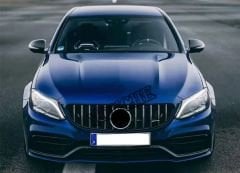Mercedes w205 gtr ön panjur ızgara seti amg 2019+ c serisi