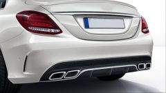 Mercedes w205 c63 arka difüzör ve egzoz ucu seti silver 2015+