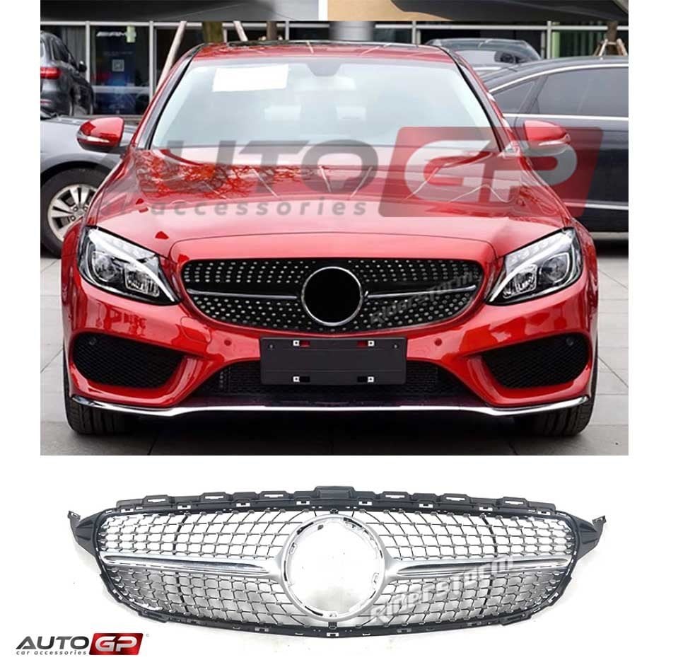 Mercedes w205 diamond ön panjur ızgara seti amg 2019+ c serisi