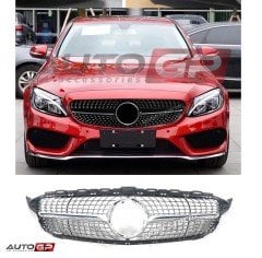 Mercedes w205 diamond ön panjur ızgara seti amg 2019+ c serisi